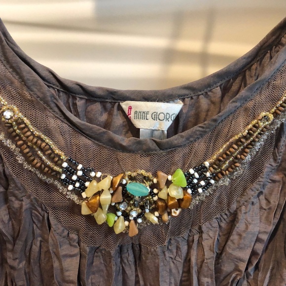 Beaded tank top and jacket by Anne Giorgio - Picture 3 of 6